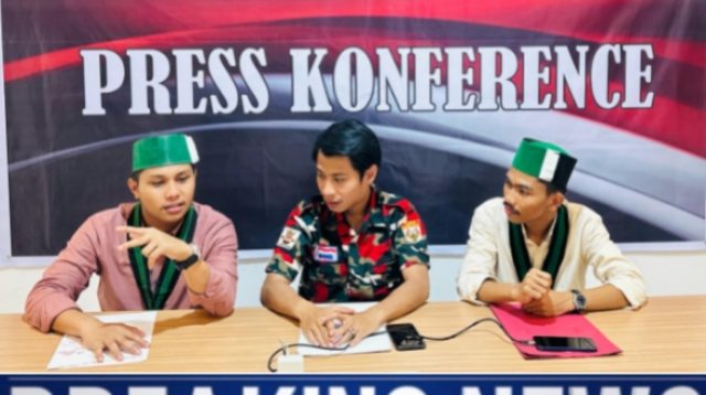 Ket foto: Direktur LKBHMI Cab.Makassar,Ketua Gema LMP Sul-Sel,Ketua HMI kom.Hukum UMI
